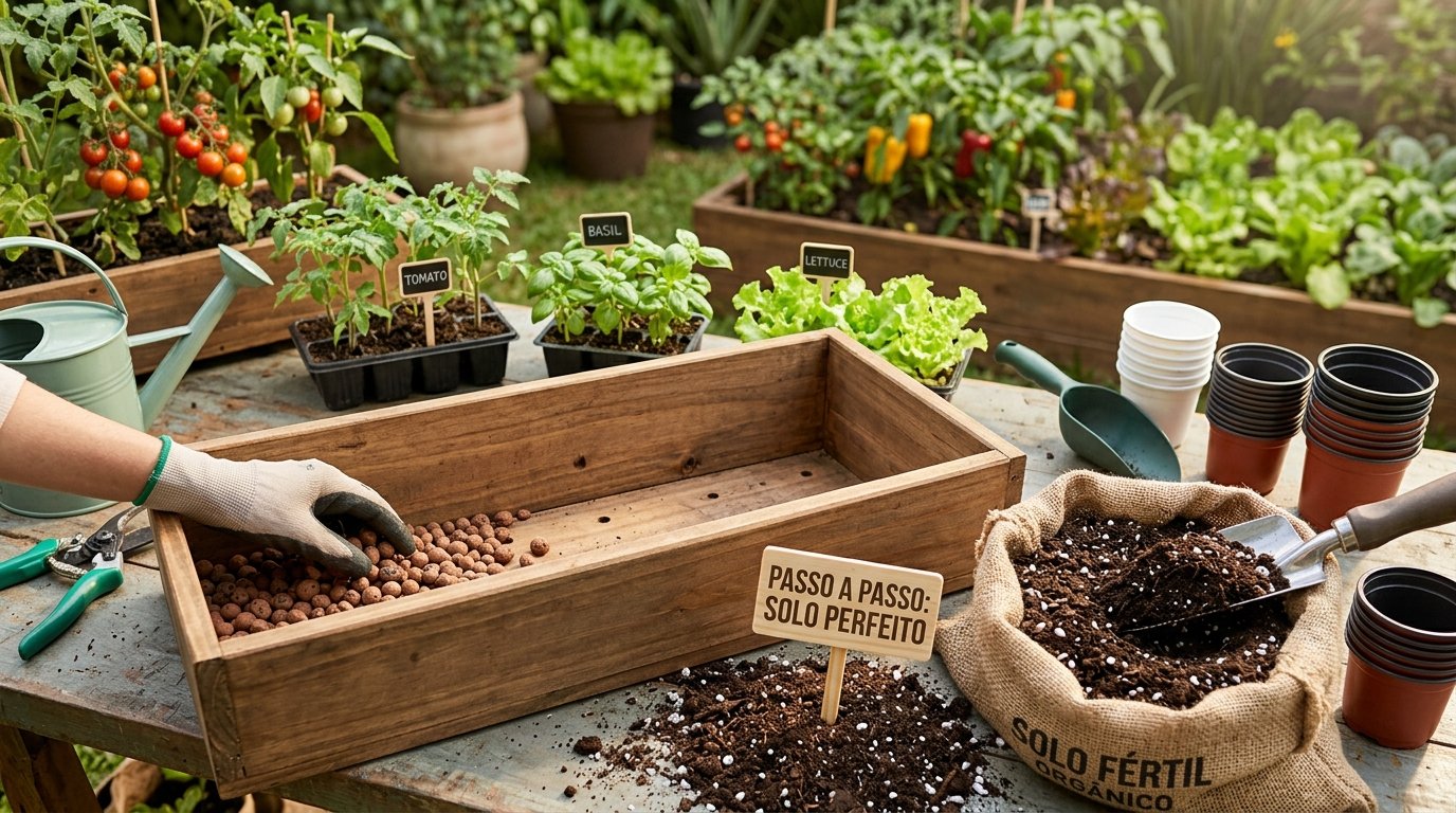 Como preparar um vaso para plantar hortaliças